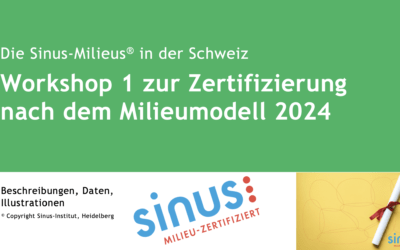 Sinus-Milieu-Zertifizierung jetzt auch für die Schweiz